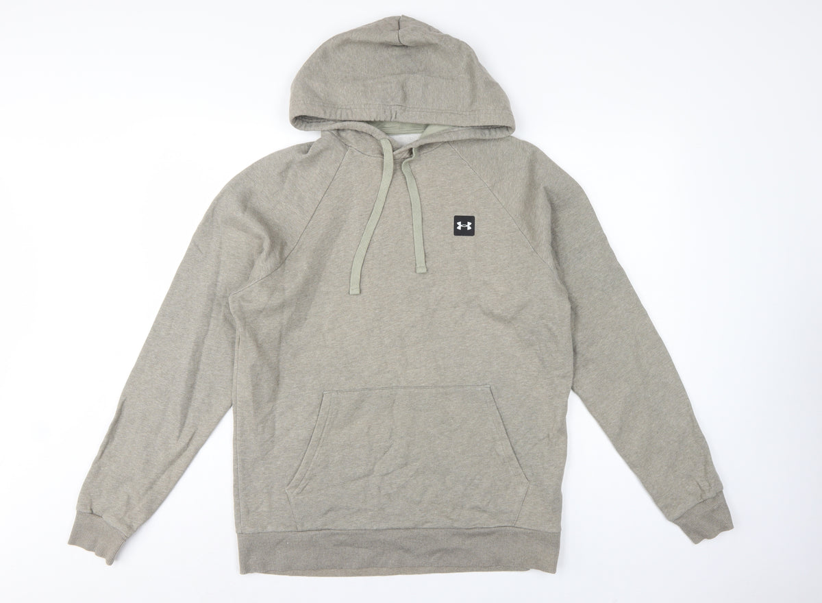 Under Armour Men’s Grey M Loose Fit Pullover Logo Hoodie
