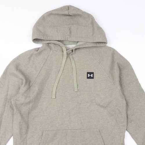 Under Armour Men’s Grey M Loose Fit Pullover Logo Hoodie