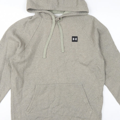 Under Armour Men’s Grey M Loose Fit Pullover Logo Hoodie