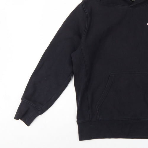 Champion Men’s Black M Reverse Weave Pullover Hoodie Logo Heavyweight