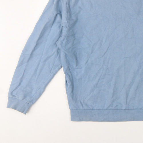 ASOS Design Men’s Blue M Relaxed Crew Neck Fleece Pullover Sweatshirt