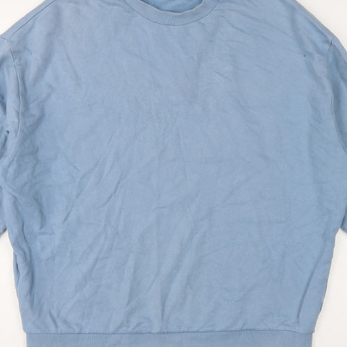ASOS Design Men’s Blue M Relaxed Crew Neck Fleece Pullover Sweatshirt