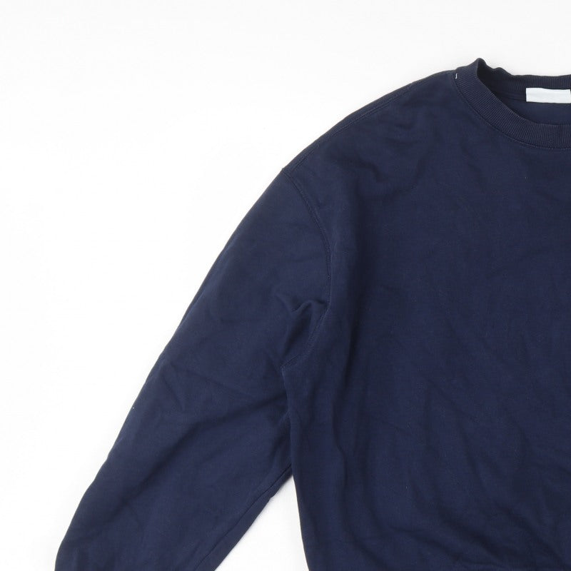 Additional view of Weekday Women’s Navy Blue M Pullover Crew Neck Raglan Sweatshirt