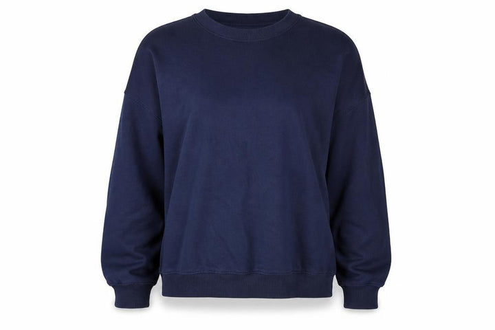Weekday Women’s Navy Blue M Pullover Crew Neck Raglan Sweatshirt