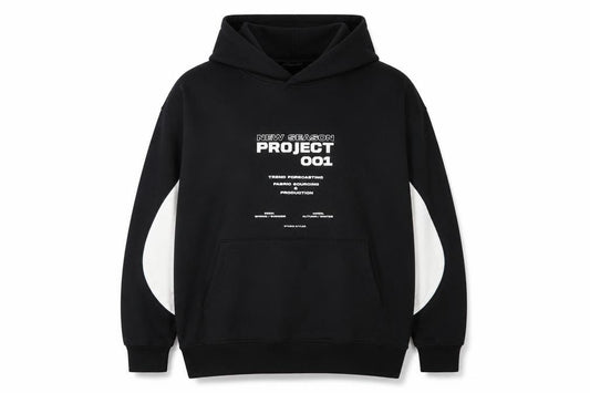 Front view of PrettyLittleThing Women’s Black UK 12 Pullover Hoodie Graphic Print