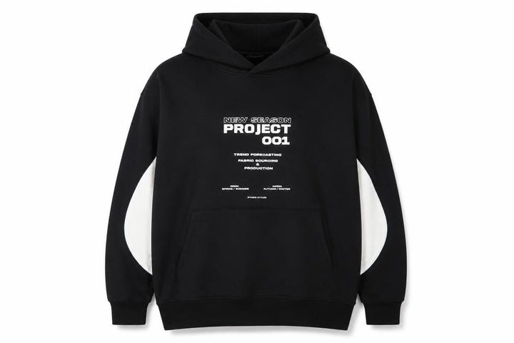 PrettyLittleThing Women’s Black UK 12 Pullover Hoodie Graphic Print