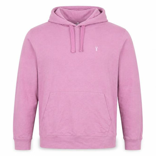 Next Men’s Pink M Pullover Hoodie Logo Cotton Blend Pockets