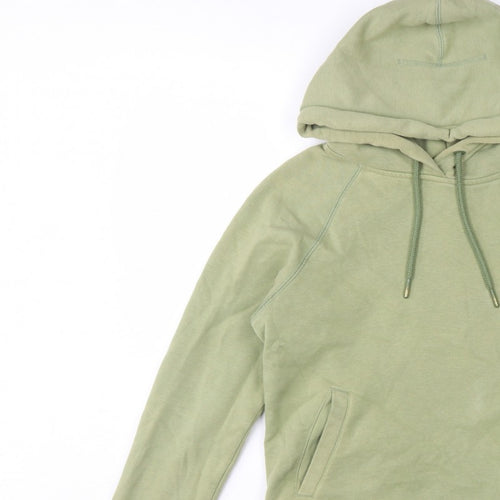 Jack Wills Women Green UK 10 Pullover Hoodie Logo Fleece