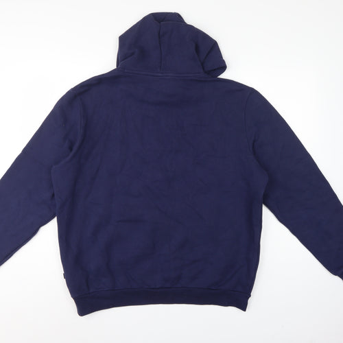 Puma Men’s Blue L Pullover Hoodie Fleece Logo Pocket