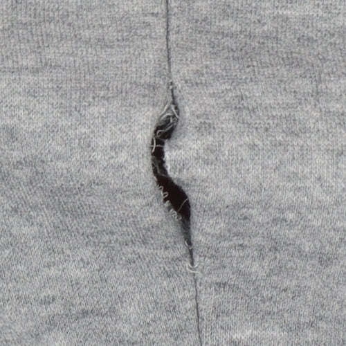 Puma Men’s Grey Large Pullover Hoodie Logo Pocket Casual