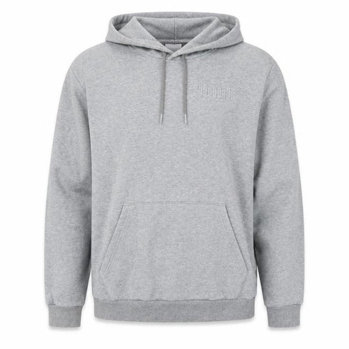 Puma Men’s Grey Large Pullover Hoodie Logo Pocket Casual