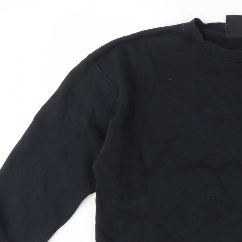 Additional view of Jordan Women’s Black S Loose Fit Logo Crewneck Pullover Sweatshirt