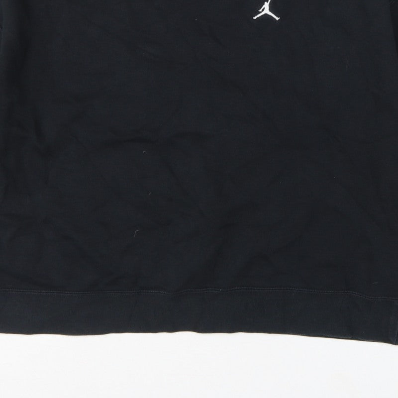 Additional view of Jordan Women’s Black S Loose Fit Logo Crewneck Pullover Sweatshirt