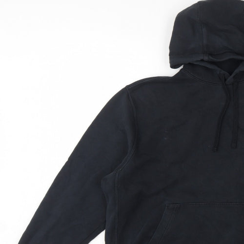 Nike Women’s Black XL Pullover Hoodie Logo Cotton Blend Kangaroo Pocket