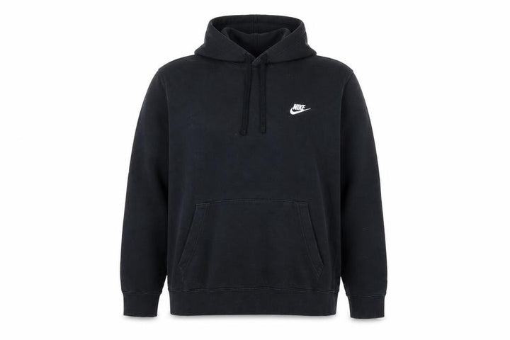 Nike Women’s Black XL Pullover Hoodie Logo Cotton Blend Kangaroo Pocket