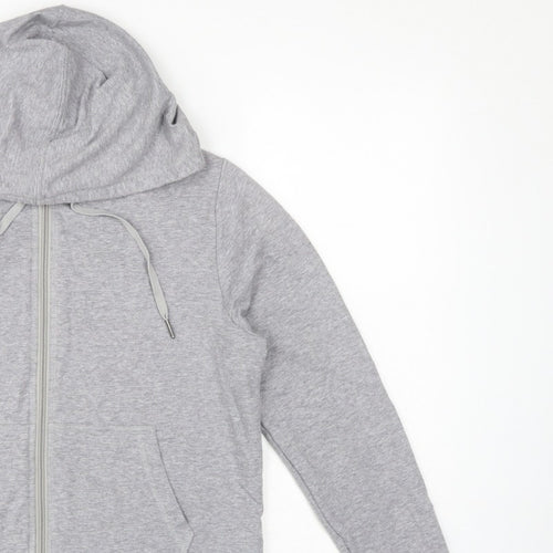 M&S Women’s Grey UK 12 Full Zip Hooded Fleece Hoodie