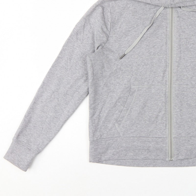 M&S Women’s Grey UK 12 Full Zip Hooded Fleece Hoodie