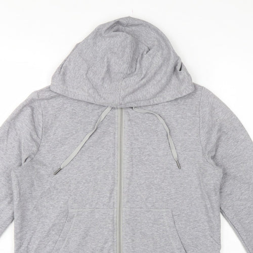 M&S Women’s Grey UK 12 Full Zip Hooded Fleece Hoodie