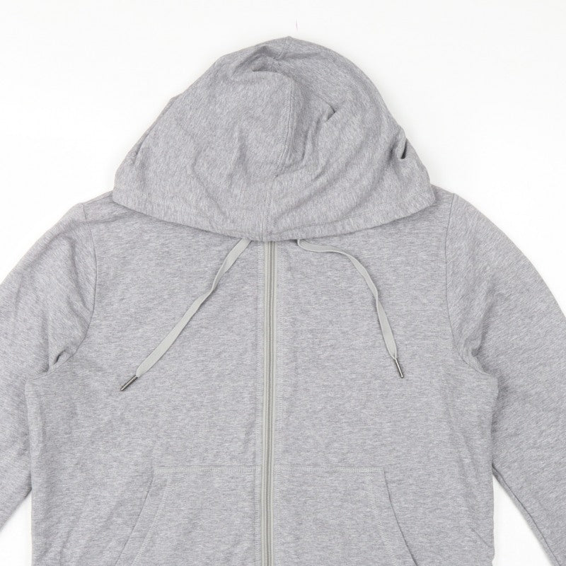 M&S Women’s Grey UK 12 Full Zip Hooded Fleece Hoodie