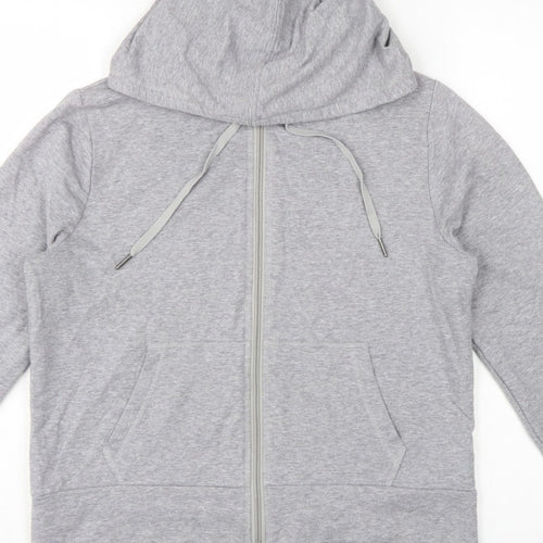 M&S Women’s Grey UK 12 Full Zip Hooded Fleece Hoodie