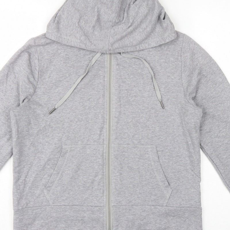 M&S Women’s Grey UK 12 Full Zip Hooded Fleece Hoodie
