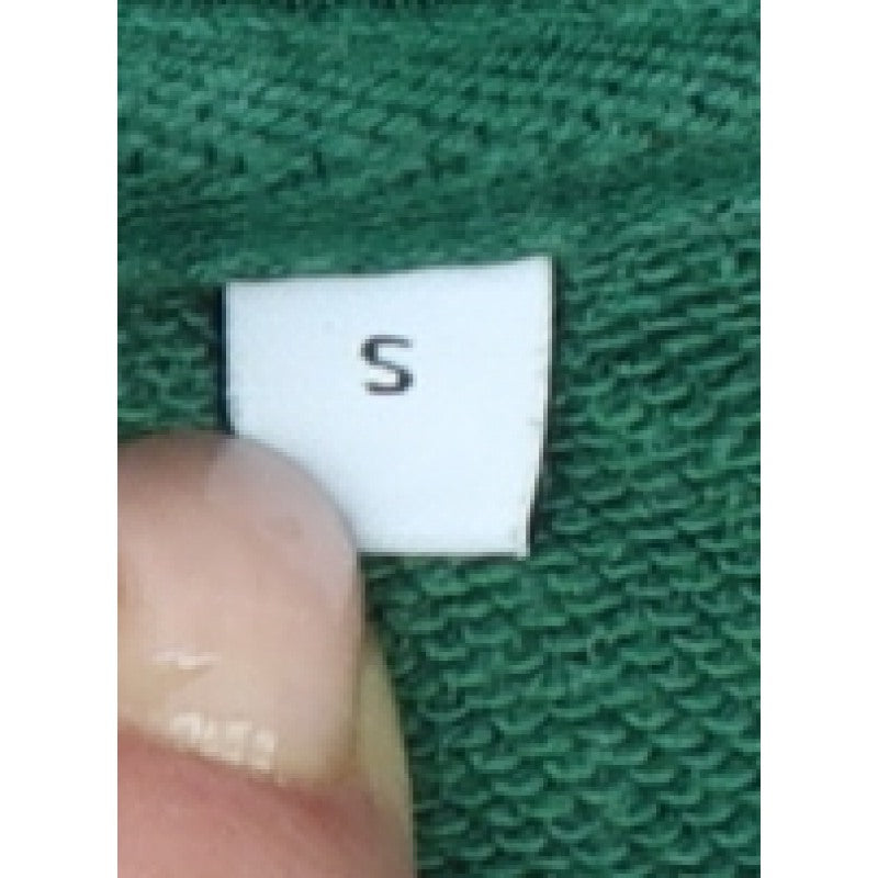 Additional view of Weekday Women Green S Cropped Pullover Crew Neck Sweatshirt