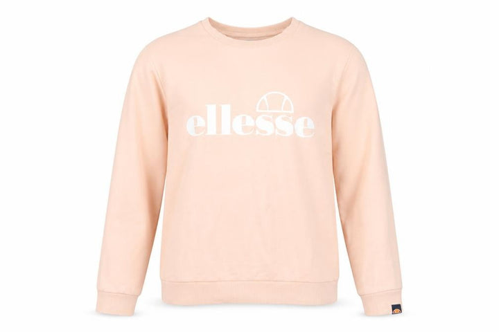 Ellesse Women’s Pink Logo Fleece Sweatshirt UK 12 Crew Neck