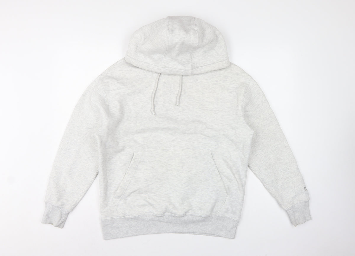 Pull&Bear Men’s Grey Size S Pullover Hooded Fleece Hoodie