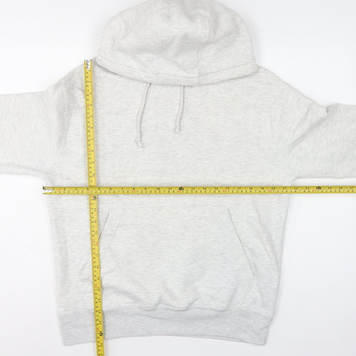 Pull&Bear Men’s Grey Size S Pullover Hooded Fleece Hoodie