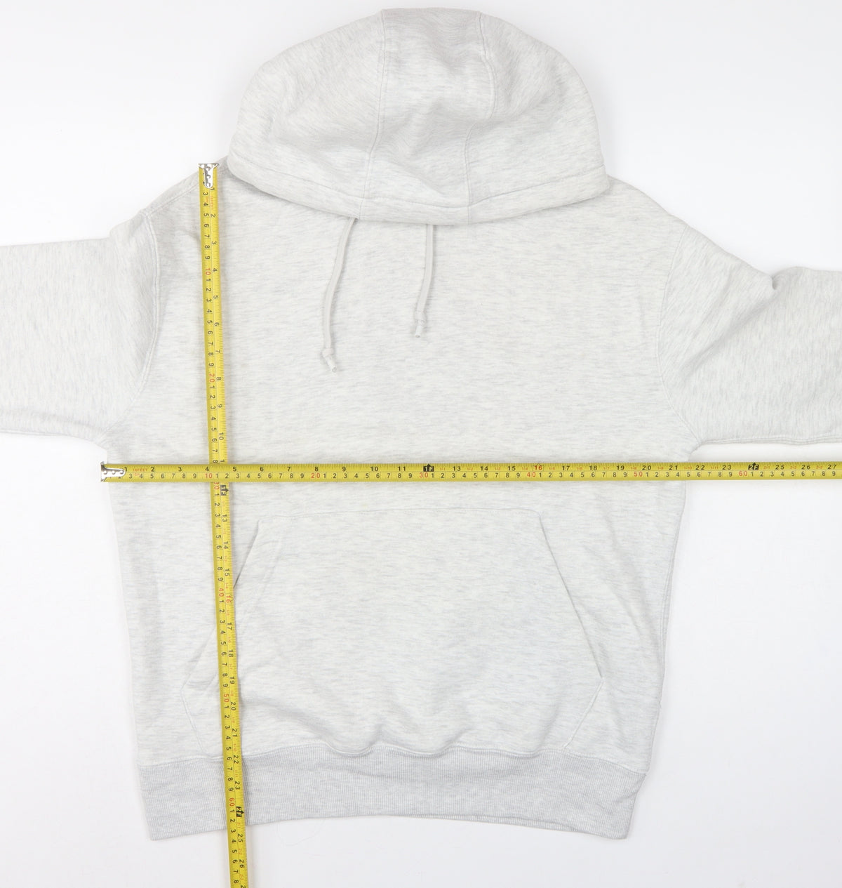 Pull&Bear Men’s Grey Size S Pullover Hooded Fleece Hoodie