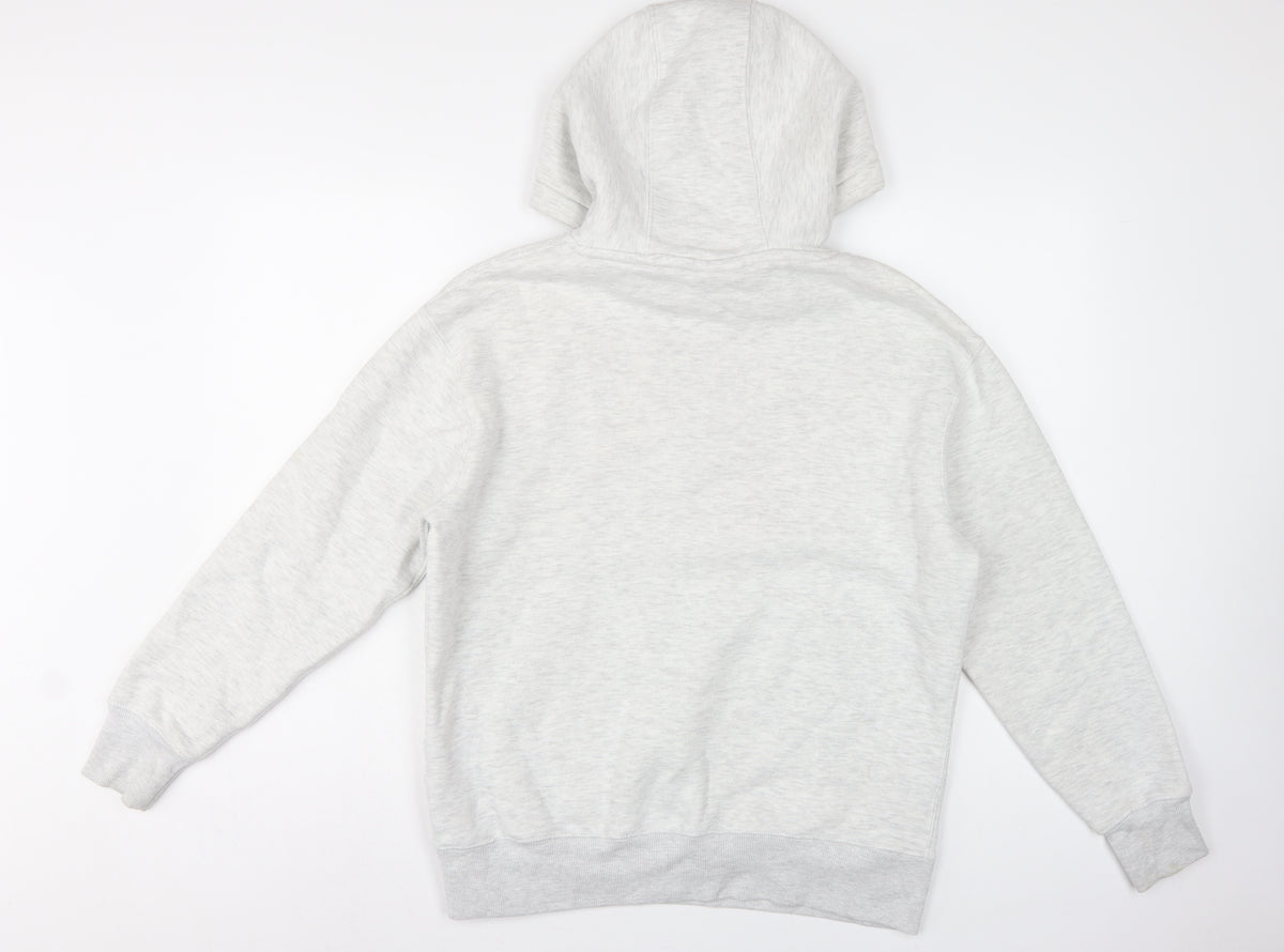 Pull&Bear Men’s Grey Size S Pullover Hooded Fleece Hoodie
