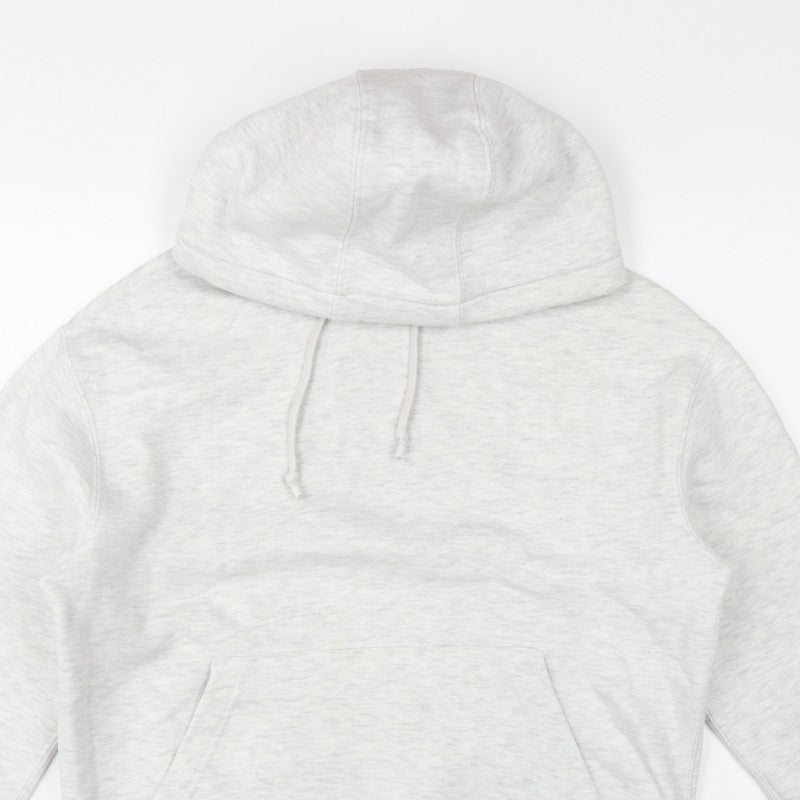 Pull&Bear Men’s Grey Size S Pullover Hooded Fleece Hoodie
