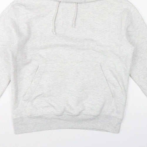Pull&Bear Men’s Grey Size S Pullover Hooded Fleece Hoodie