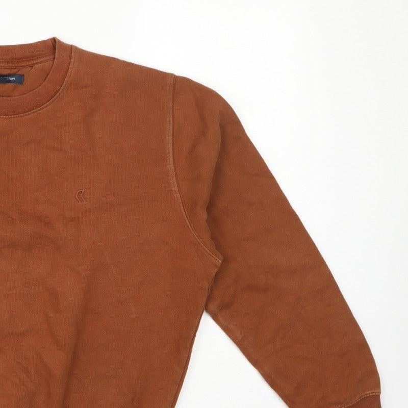 Additional view of French Connection Women’s Brown S Pullover Crew Neck Logo Sweatshirt