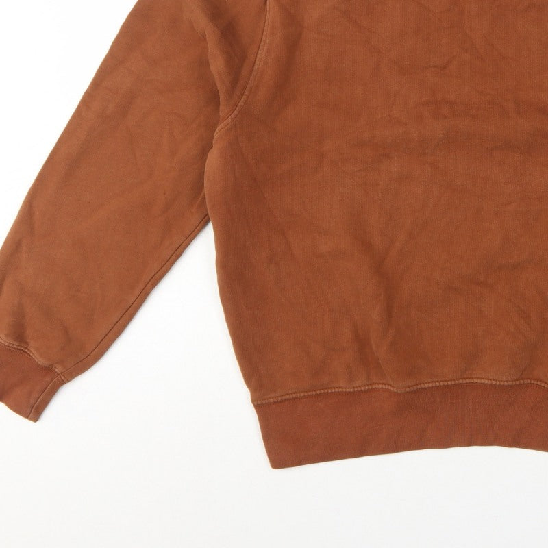 Additional view of French Connection Women’s Brown S Pullover Crew Neck Logo Sweatshirt