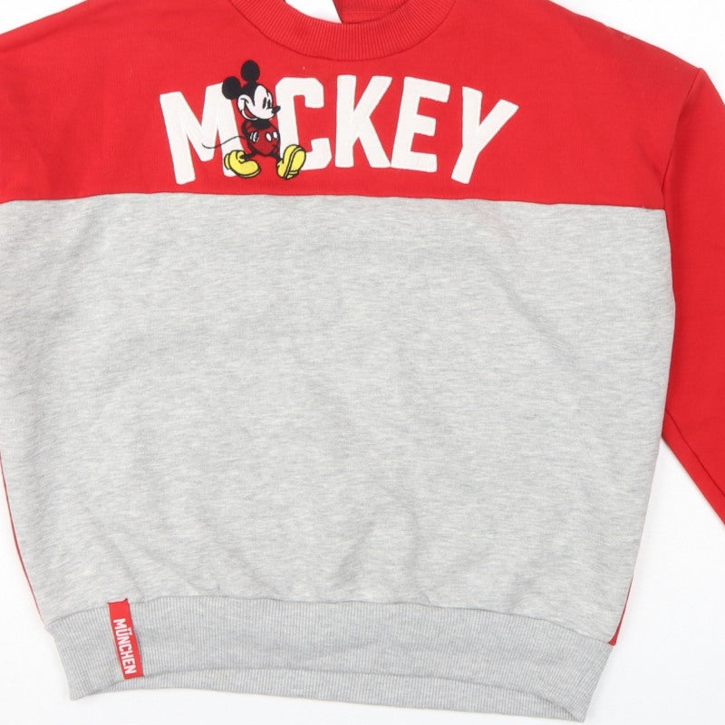 Additional view of Disney Women’s Multicolour S Mickey München Graphic Pullover Sweatshirt