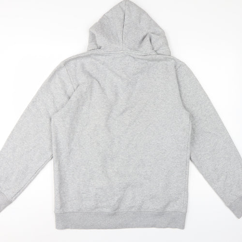 Lambretta Men’s Grey M Pullover Logo Graphic Hoodie Pockets