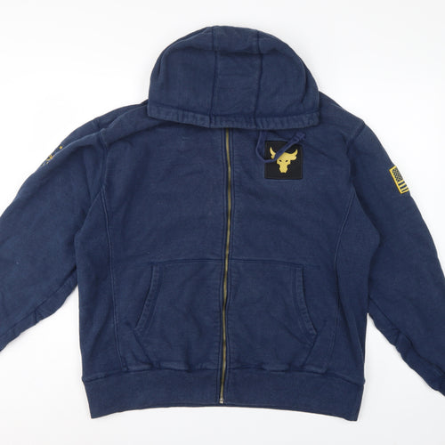 Under Armour Men’s Blue L Project Rock Full Zip Hoodie USA Flag