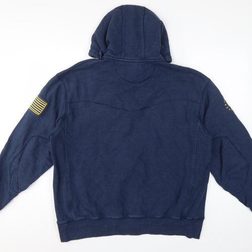 Under Armour Men’s Blue L Project Rock Full Zip Hoodie USA Flag