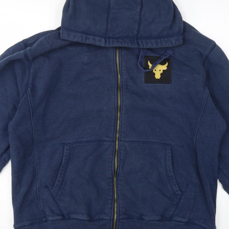 Under Armour Men’s Blue L Project Rock Full Zip Hoodie USA Flag