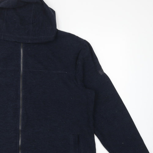 Regatta Men’s Navy XL Hooded Full Zip Fleece Jacket Outdoor