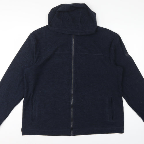 Regatta Men’s Navy XL Hooded Full Zip Fleece Jacket Outdoor