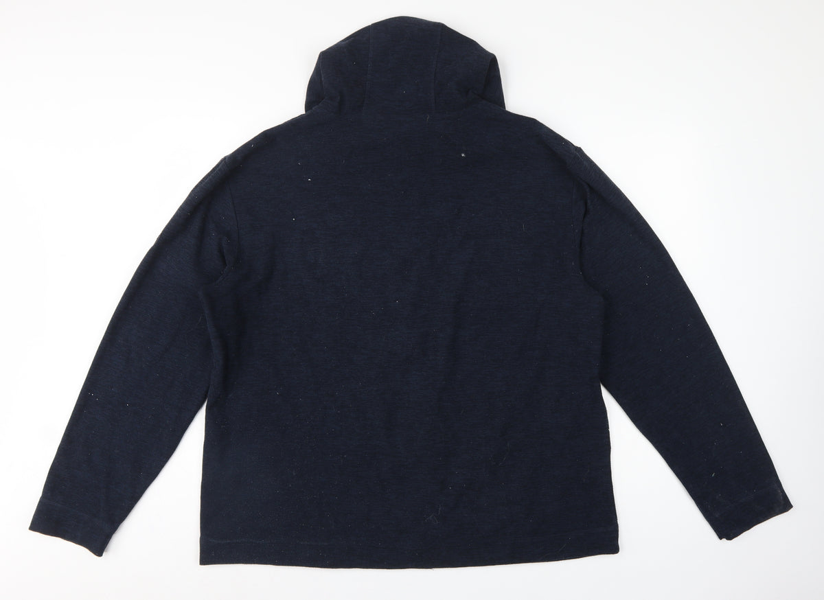 Regatta Men’s Navy XL Hooded Full Zip Fleece Jacket Outdoor