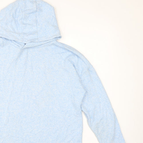 Marks & Spencer Girls Blue Hoodie 13-14 Years Pullover Long Sleeve