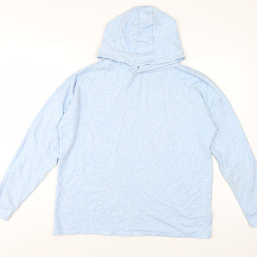 Marks & Spencer Girls Blue Hoodie 13-14 Years Pullover Long Sleeve