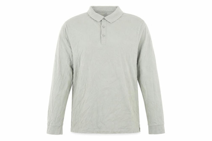 Marks and Spencer Men Green 3XL Regular Fit Long Sleeve Polo Shirt