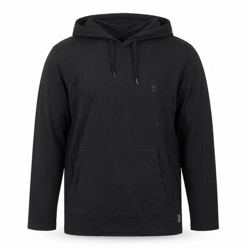 FCUK Men’s Black M Pullover Hoodie Logo Cotton Pocket
