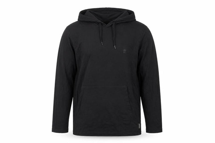 FCUK Men’s Black M Pullover Hoodie Logo Cotton Pocket