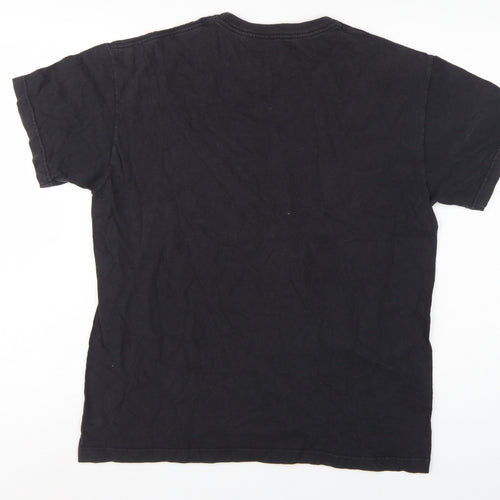 Armani Exchange Men’s Black S Logo Graphic Cotton Crew Neck T-Shirt