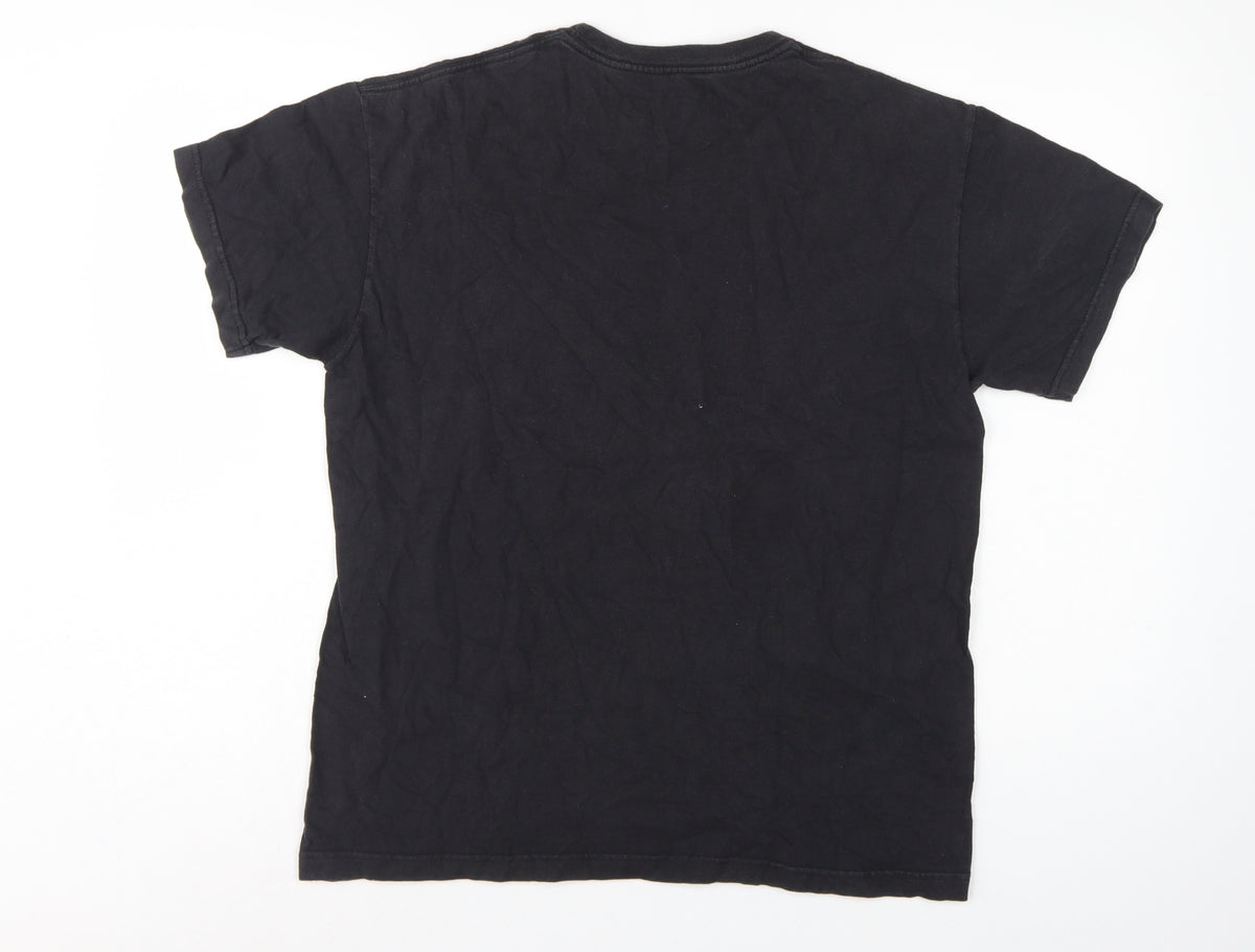Armani Exchange Men’s Black S Logo Graphic Cotton Crew Neck T-Shirt